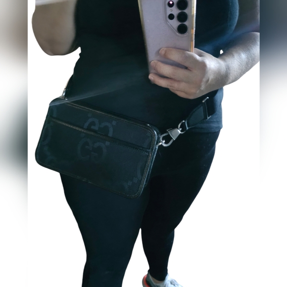 Gucci Jumbo GG Shoulder Bag Black Waist bag crossbody gucci bag - Picture 5 of 5